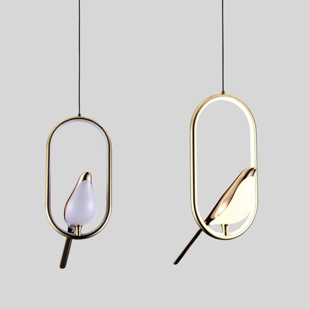 ADWAIT Golden Bird Hanging LED Ceiling Light 